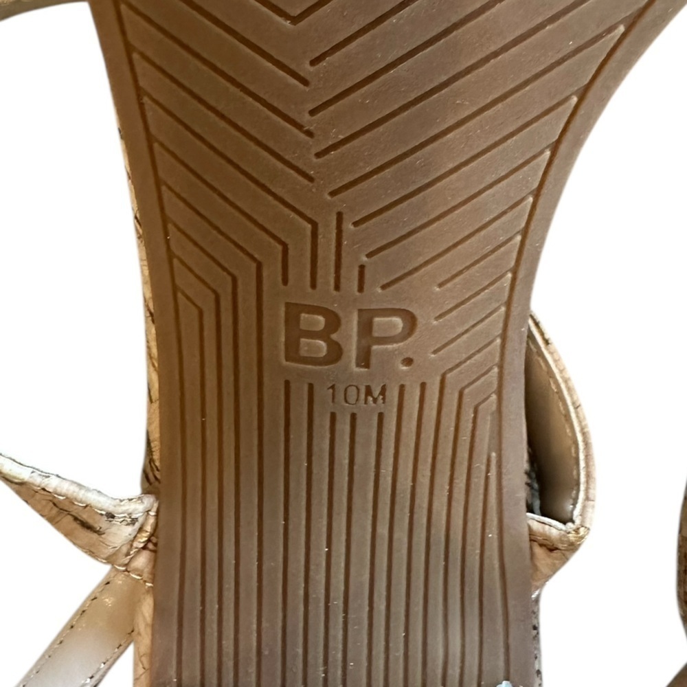 NEW BP Lula Cork Slingback Sandals | Block Heel Comfort Size 10M | Casual - Picture 10 of 10